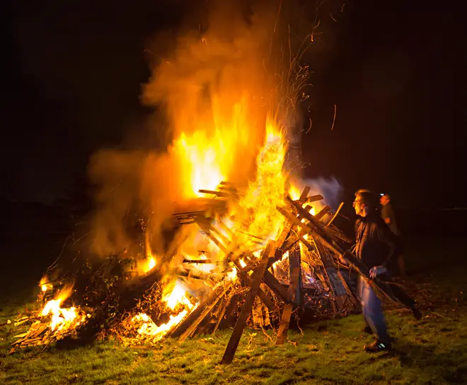 Bonfires are common on November 5th