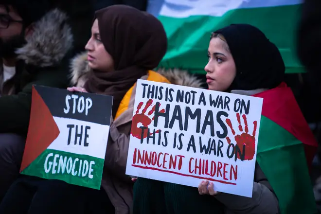 Demonstrators in London