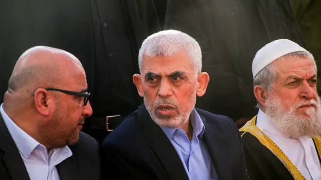 Gaza City, Gaza Strip, Palestine. 14th Apr, 2023. Gaza, Palestine. 14 April 2022. A major rally takes place in Gaza City to mark lnternational Al-Quds Day in support of the Palestinian cause. Yahya Sinwar, Hamas chief in Gaza