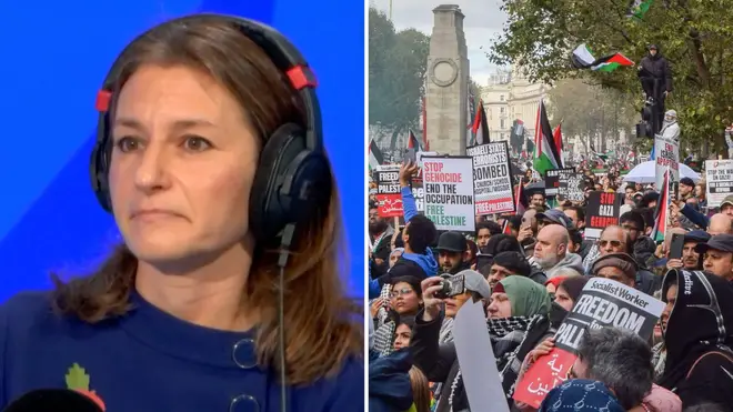 The 'from the river to the sea' chant is anti-Semitic, Culture Secretary Lucy Frazer has said.
