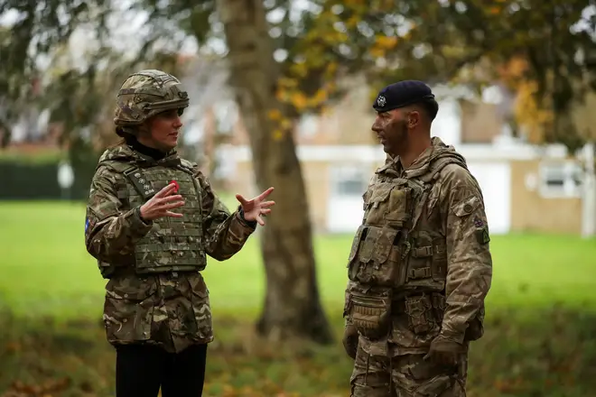 The Princess of Wales Visits The Queen's Dragoon Guards Regiment