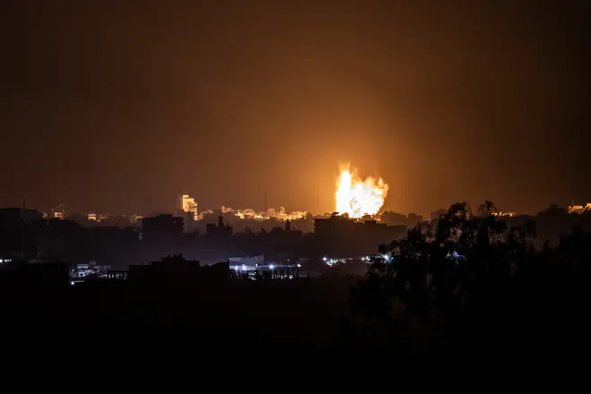 Israeli attacks continue on Thursday night