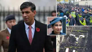 Rishi Sunak will clamp down on protests after warring groups blighted Armistice Day with violence and disorder in London.