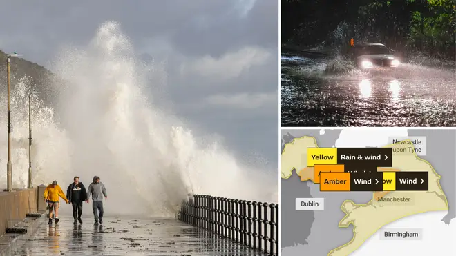 A 'danger to life' warning will come into force from 10am in the north west