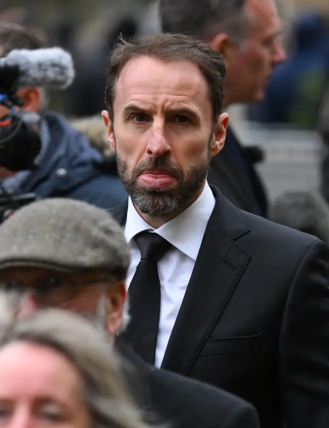 England boss Gareth Southgate was in attendance