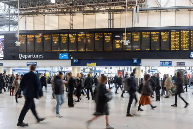 Three men were arrested at Waterloo Station (pictured) after an incident on Saturday
