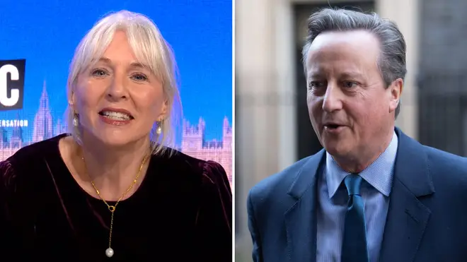 Nadine Dorries has blasted ex-PM David Cameron’s appointment and his peerage.