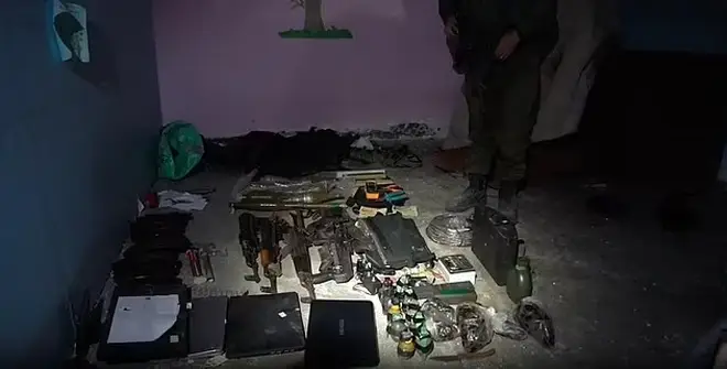 The IDF says it exposed a huge stash of weapons