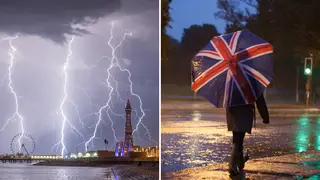 Southern England will be hit by a thunderstorm this morning