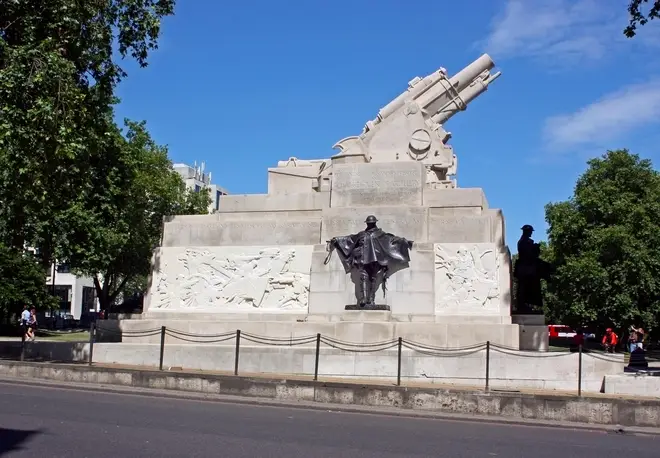 The Royal Artillery Memorial to those who died in the 1914-1918 war, at Hyde Park Corner, London