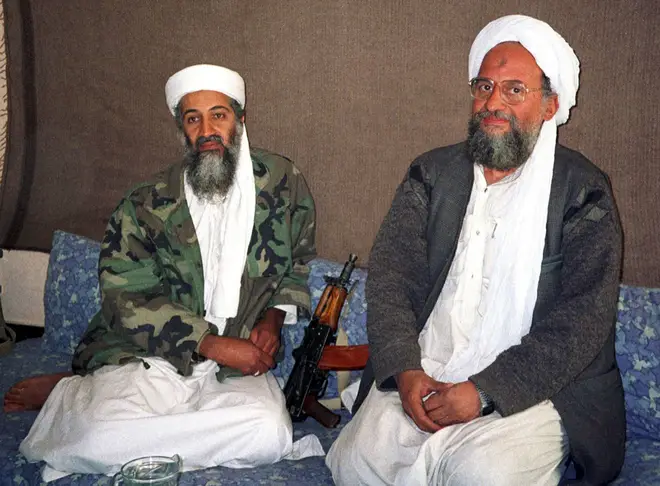 Osama Bin Laden's (left) views are being spread on social media