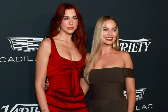 Dua Lipa and Margot Robbie at the event