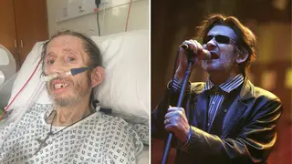 The Pogues frontman's wife has given an update on his health.