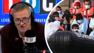 Matthew Wright challenges caller who believes asylum seekers are 'not coming dangerous areas'