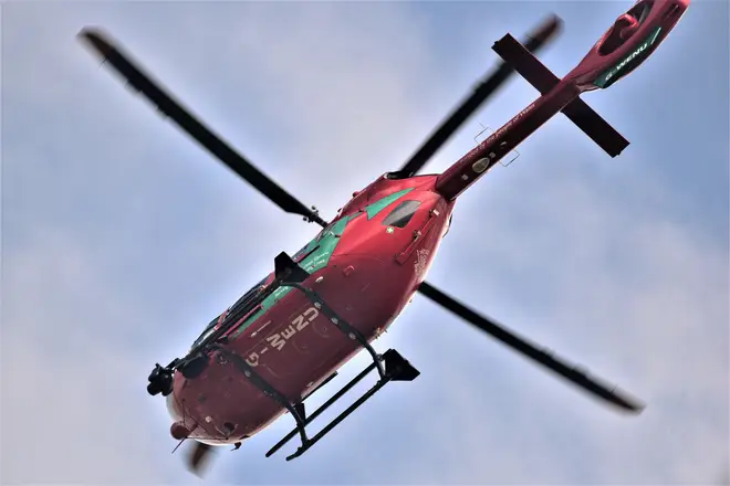 File photo of a Welsh air ambulance