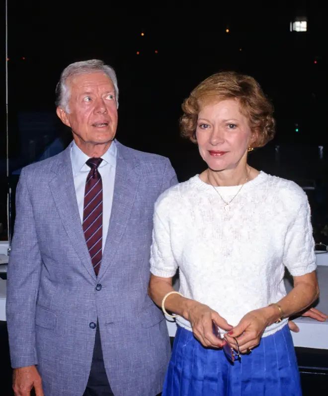 Rosalynn and Jimmy Carter in 1988