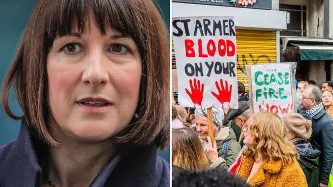 Rachel Reeves said the protests were intimidatory