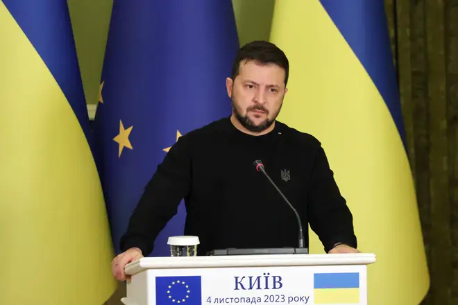 Briefing of Volodymyr Zelenskyy and Ursula von der Leyen in Kyiv