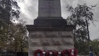 Police are appealing for help after Lewisham's war memorial was defaced