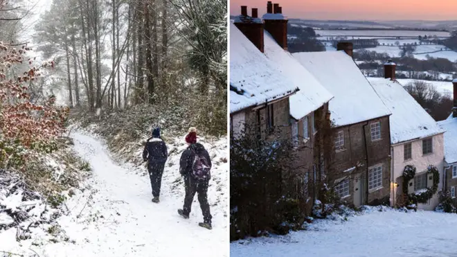 Snow is set to fall in parts of the UK