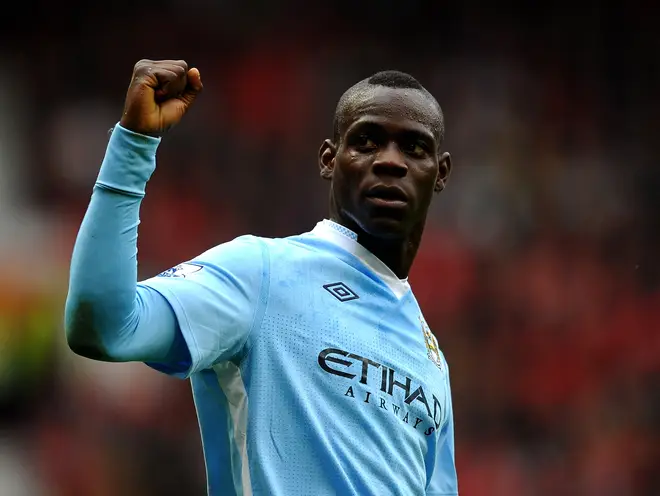 Balotelli while playing for Manchester City