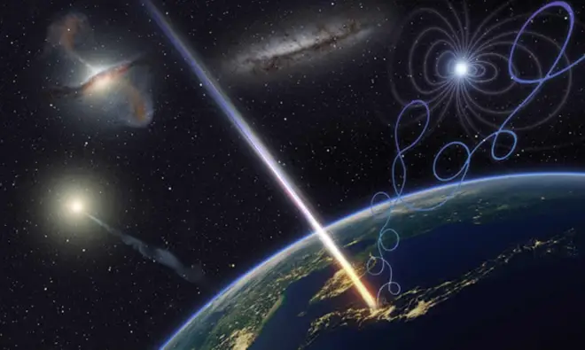 An artist's impression of the Amataresu particle.