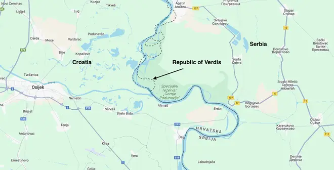 Verdis is on the Danube, between Croatia and Serbia