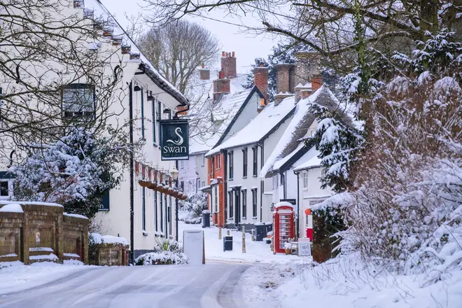 Snow falls in Suffolk during 'Beast of the East' in recent years