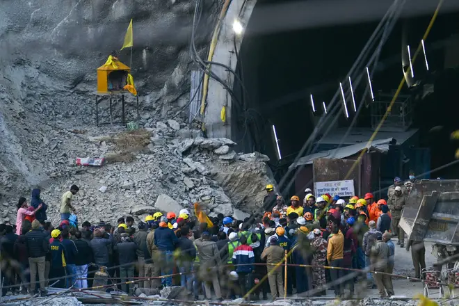 41 construction workers have been trapped for weeks