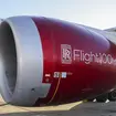 A Virgin Atlantic plane engine
