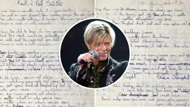 The lyric sheet sold for £89,000.