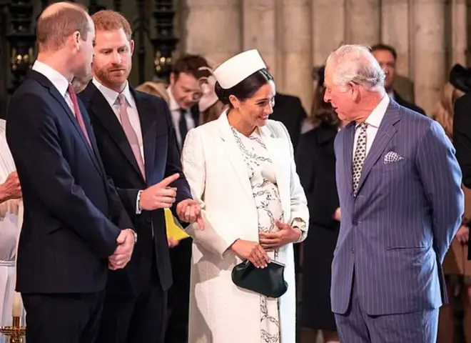 William, Harry, Meghan and Charles