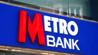 A Metro Bank sign