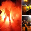 Police clashed with Legia Warsaw fans on Thursday night