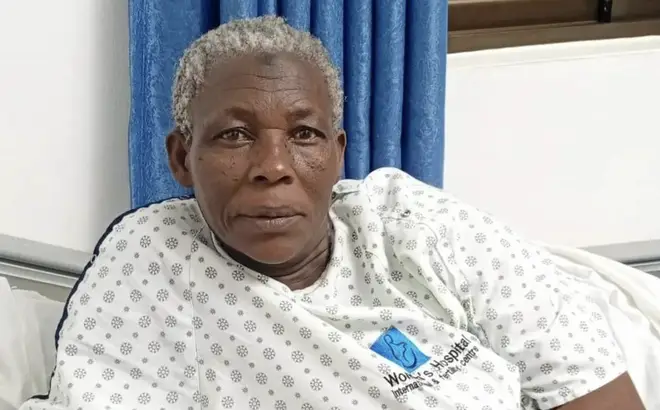 Safina Namukwaya has given birth to twins aged 70