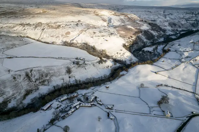 Snow has blanketed parts of the UK and more is set to fall today