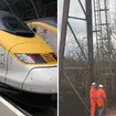 Engineers were called to the scene after an overhead cable failing left 700 passengers without power or working toilets.