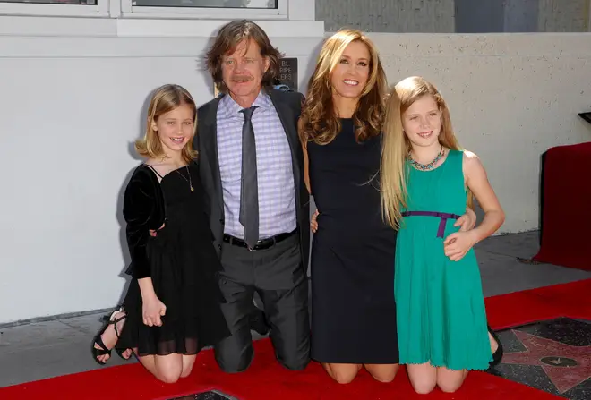 Felicity Huffman, William H. Macy and their daughters Georgia Grace Macy and Sophia Grace Macy