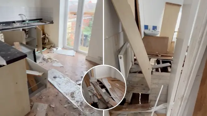A caller to James O’Brien’s programme has shared footage of the extraordinary destruction done to his newly purchased property just outside of Durham.
