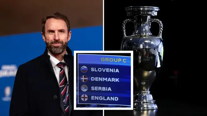England have been drawn against Denmark, Slovenia and Serbia at next summer's European Championships - as Gareth Southgate looks to go one better than his previous attempt and win the trophy.