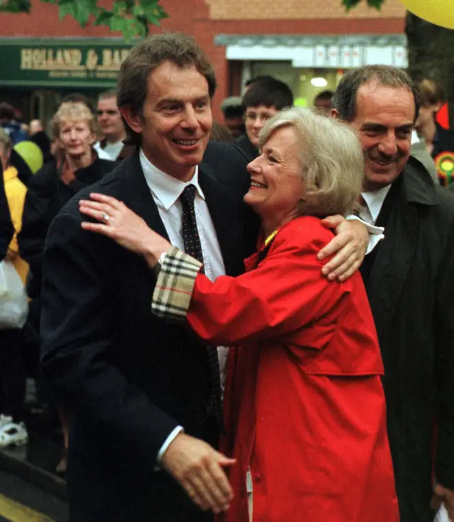 Tony Blair and Glenys Kinnock