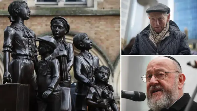 Chief Rabbi Sir Ephraim Mirvis told Kindertransport refugees that they are an 'inspiration' as antisemitism rises across Europe as they gathered to celebrate the operation's 85th anniversary.