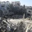 Damage caused by the Israeli bombardment in Rafah