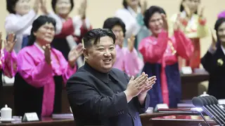 Kim Jong Un at the National Mothers' Meeting in Pyongyang