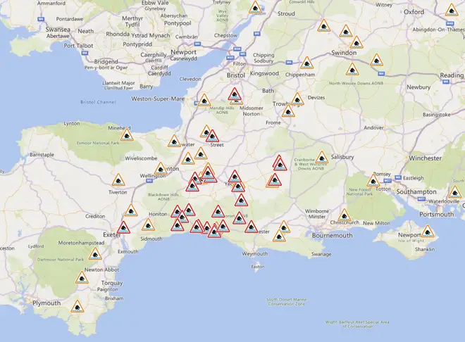 Schools across the South West have been shut.