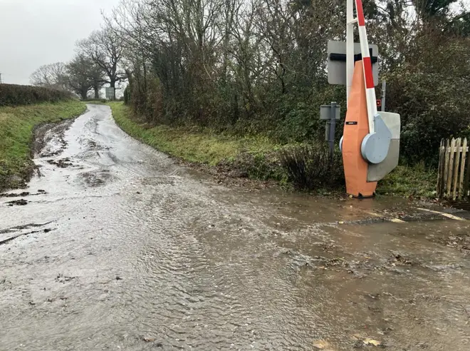 Flooded roads have made some schools inaccessible.