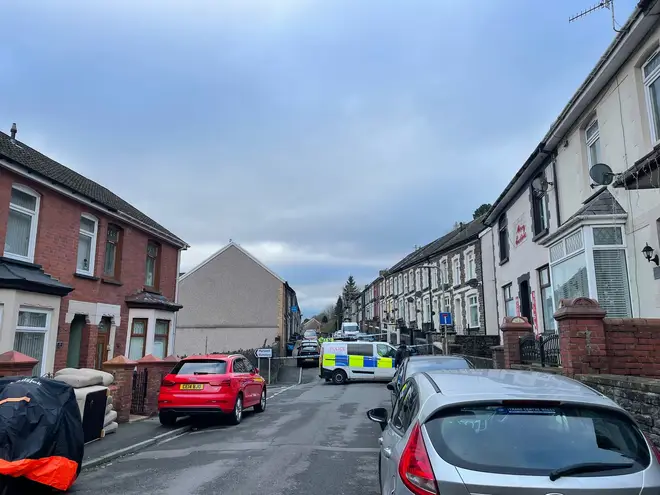 A reported stabbing happened in Aberfan on Tuesday morning