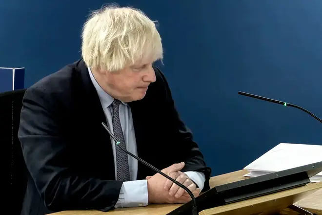 Boris Johnson gives evidence at the Covid-19 Inquiry