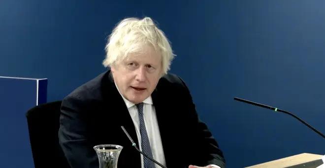 Boris Johnson at the Covid Inquiry