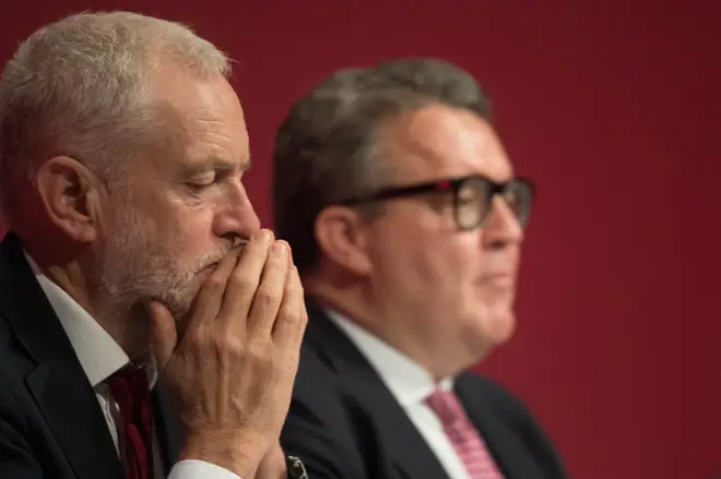 Labour leader Jeremy Corbyn and deputy leader Tom Watson